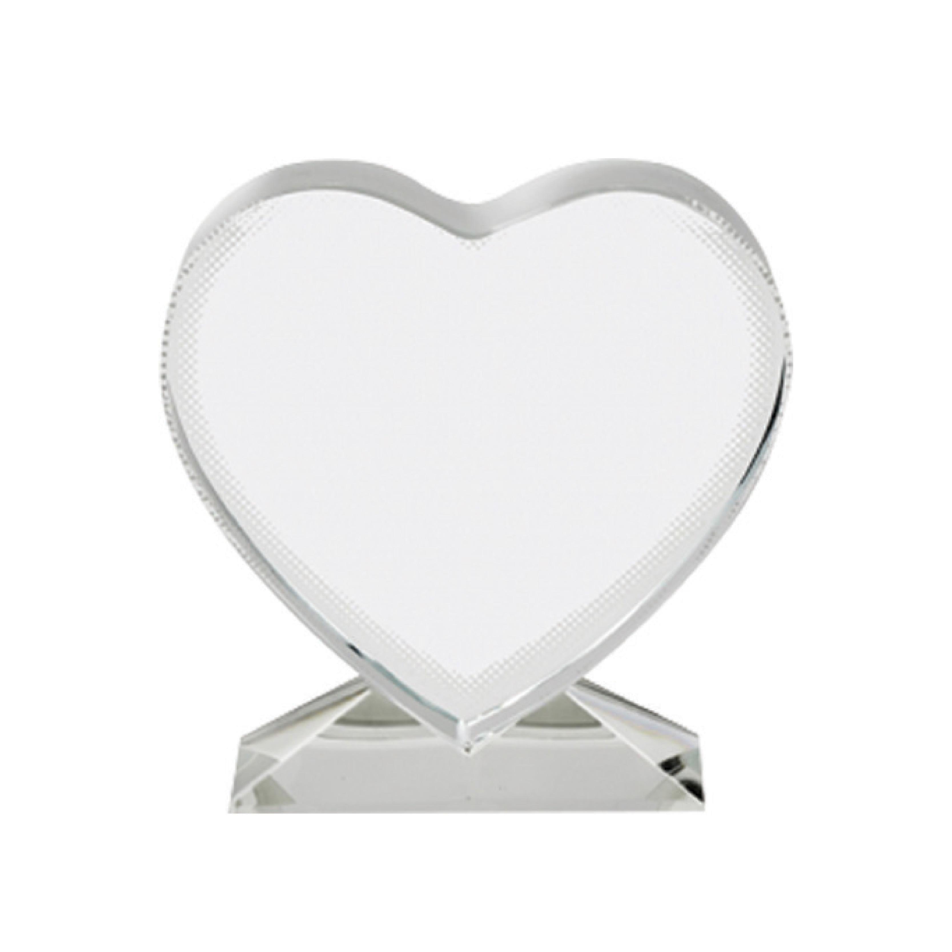 80x100 Heart Shaped Photo Crystal